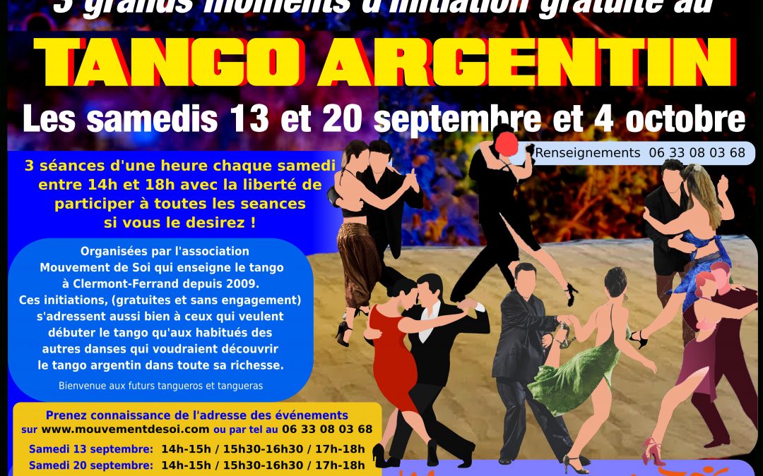 Initiations Tango argentin de rentrée